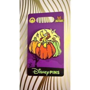 Disney Parks 2024 Halloween PUMPKIN PLUTO & BATS Limited Release Pin LR NEW